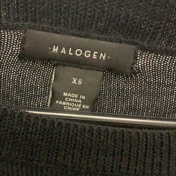 Halogen• Black Sweater With Scalloped Deta… - Picture 2 of 5